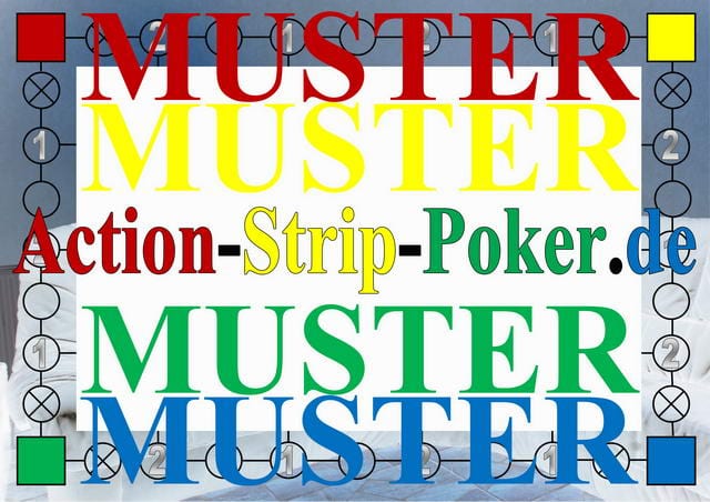 Action Strip Poker Spielbrett neu